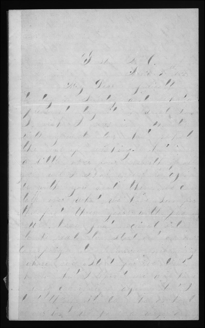 Letter, Charles Caley, Gatesboro, North Carolina, to Juliaette Carpenter Caley