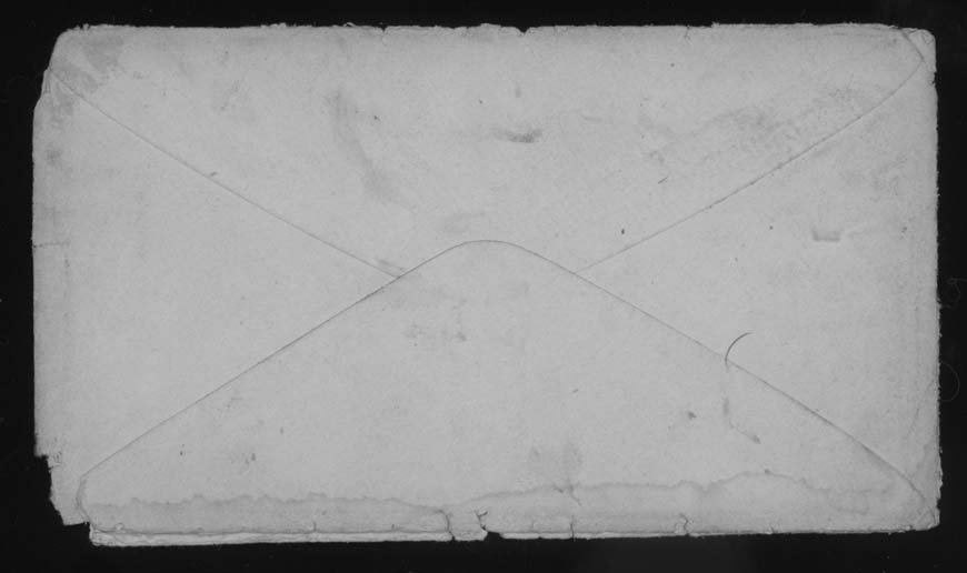Letter, John M. Jackson, Camp near Edwards Ferry, Maryland, to Joseph Jackson Family, Envelope Back