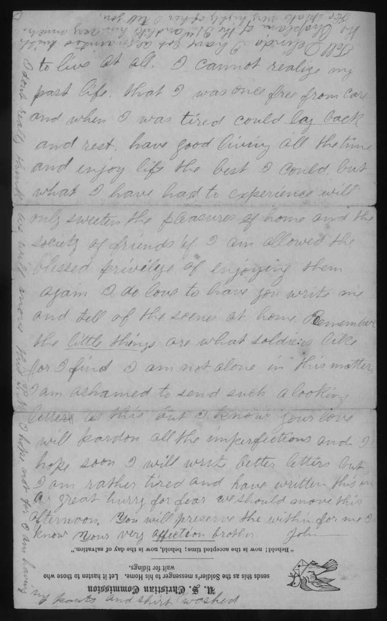 Letter, John M. Jackson, 2nd Division Hospital near Petersburg, Virginia, to Betsey Mower Jackson and Delora Jackson, Page 1