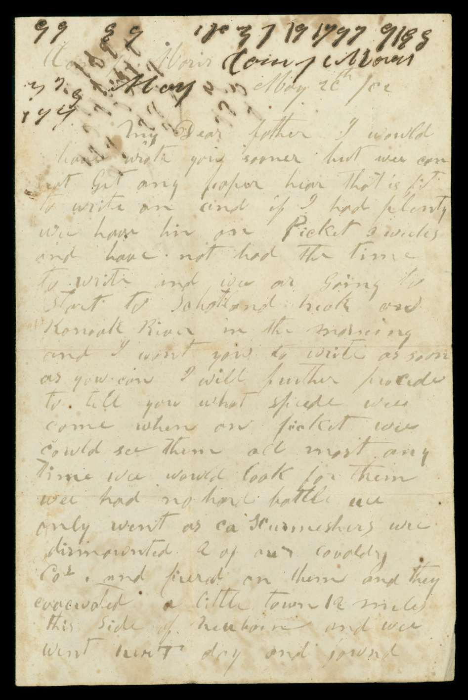 Letter, Jesse Albert Shipman, Camp Morris, North Carolina, to Andrew R. Shipman
