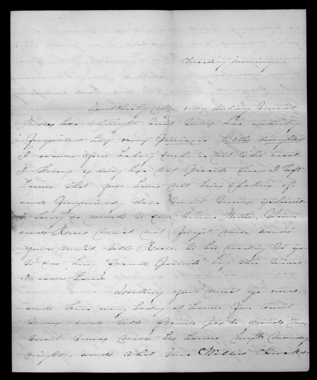 Letter, Anna Holmes to Annbell Holmes