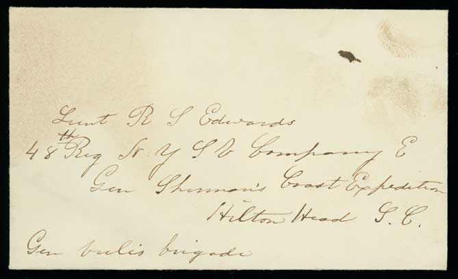 Letter, Unidentified, to Robert Sedgwick Edwards