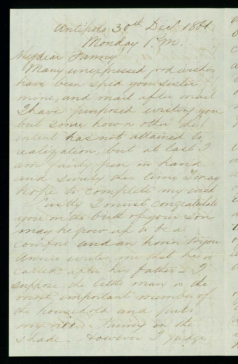 Letter, Ogden Ellery Edwards, Antipolo, Philippines, to Frances Edwards Rogers