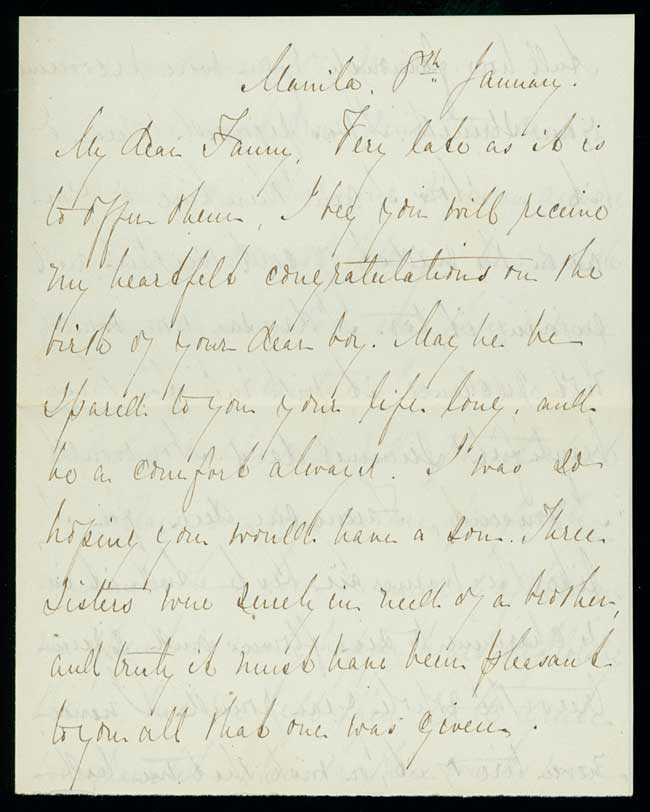 Letter, Helen E. Edwards, Manila, Philippines, to Frances Edwards Rogers