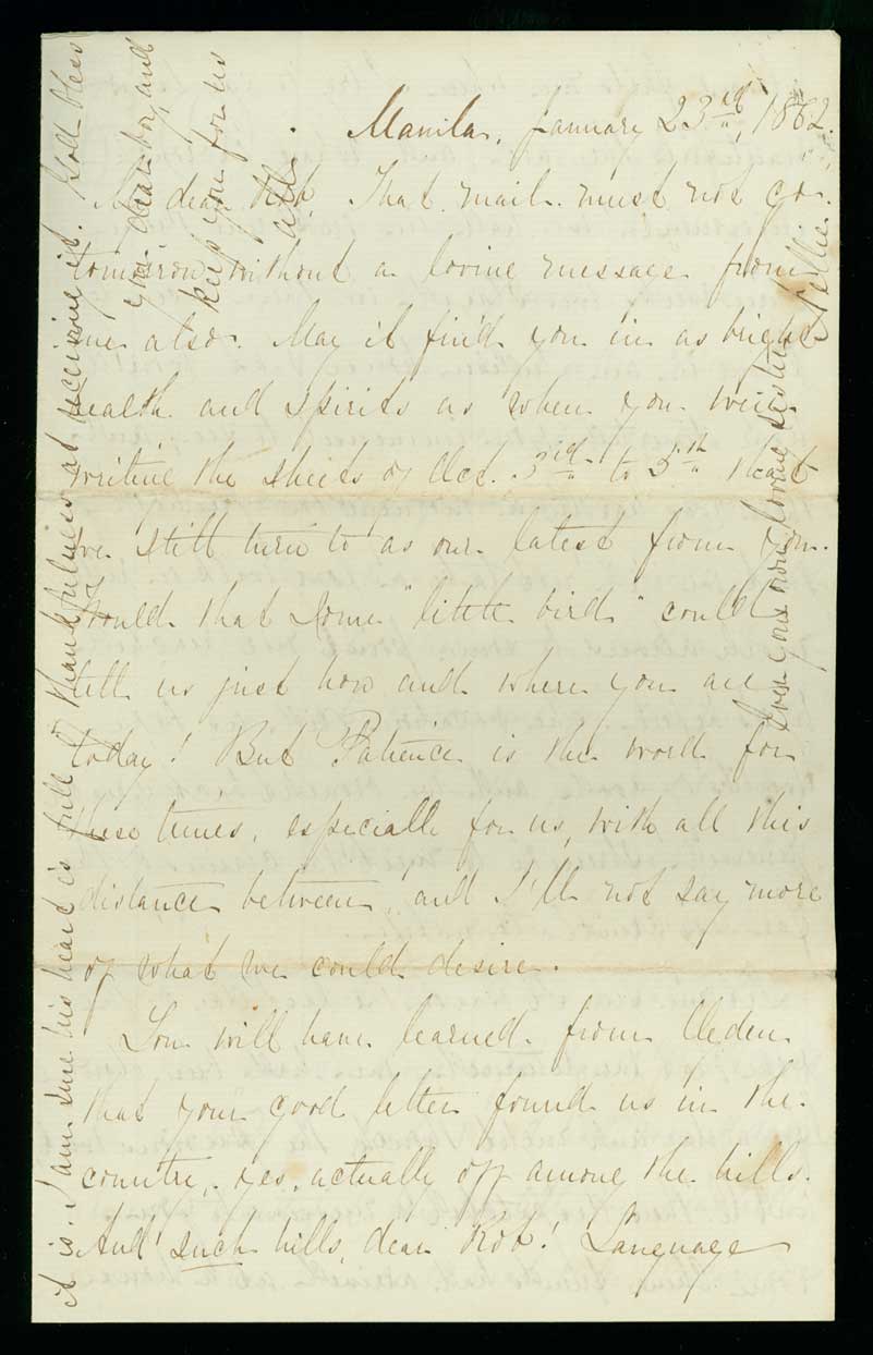 Letter, Helen E. Edwards, Manila, Philippines, to Robert Sedgwick Edwards