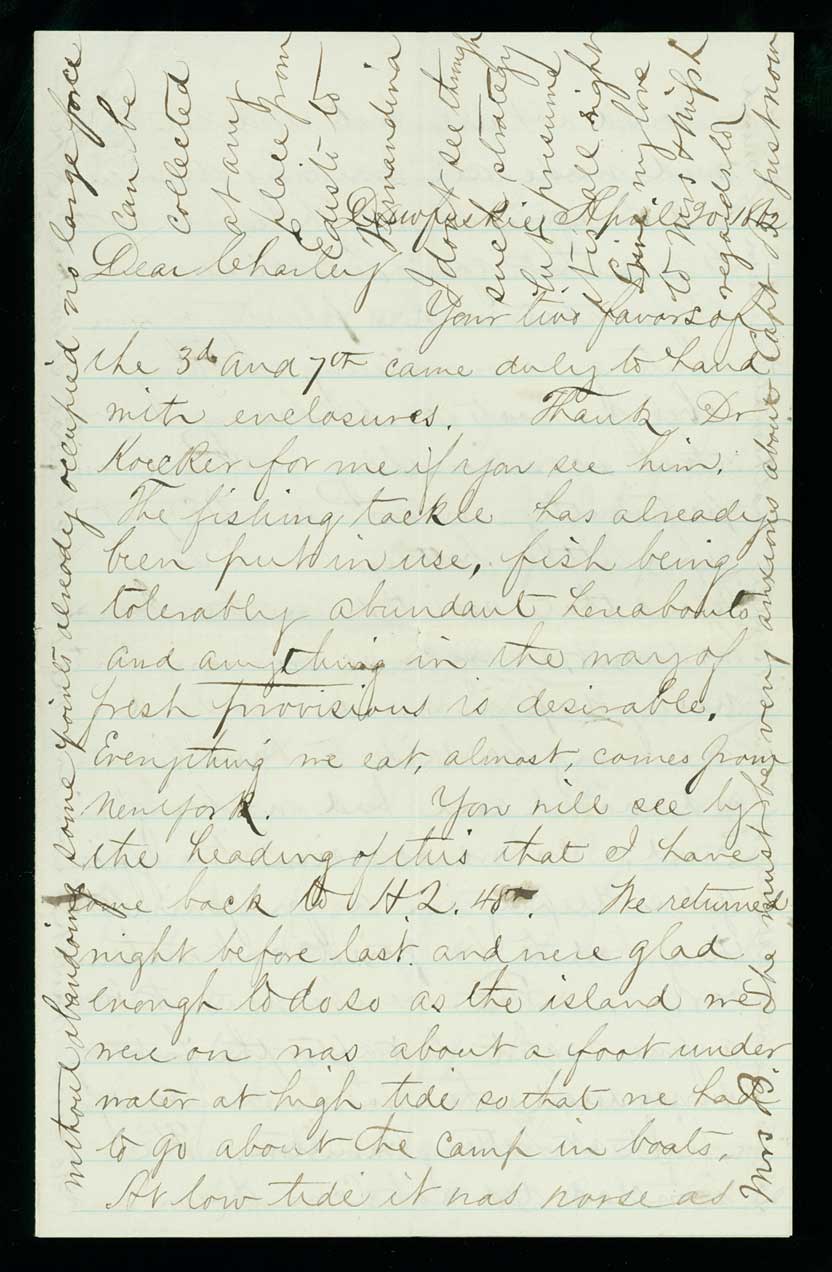 Letter, Robert Sedgwick Edwards, Daufuskie Island, South Carolina, to Charley