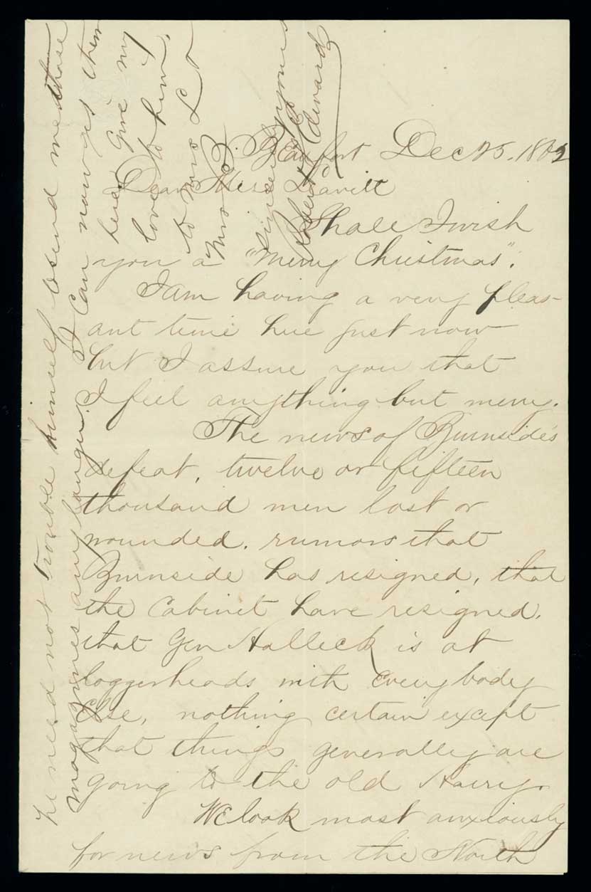 Letter, Robert Sedgwick Edwards, Beaufort, South Carolina, to Miss Leavitt