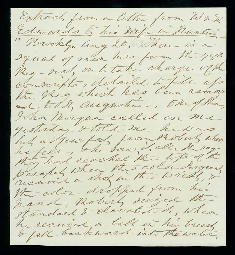 Letter, William W. Edwards, to Helen A. Edwards