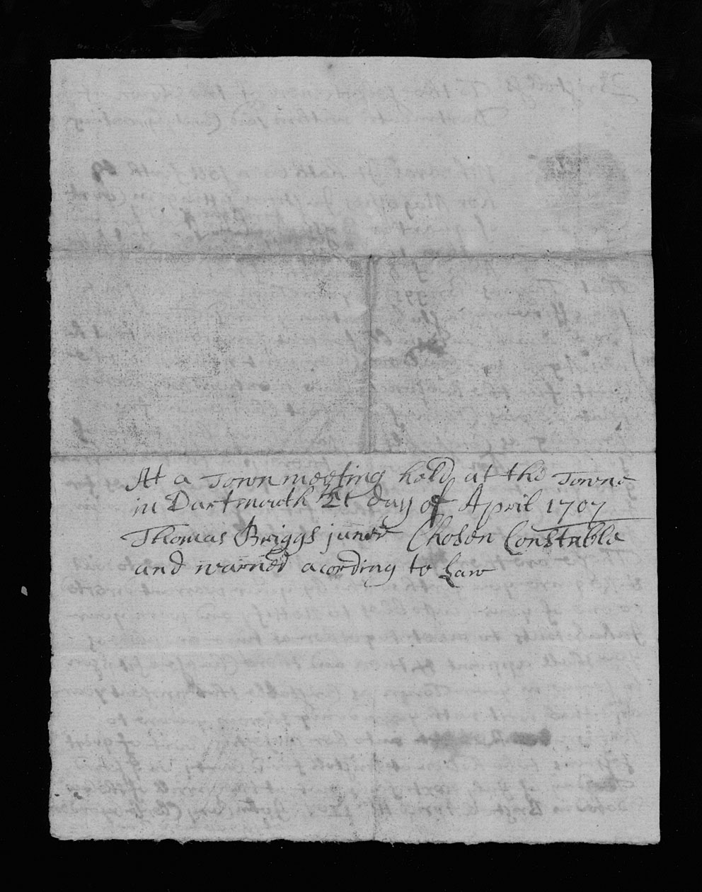 John Cary, "Dartmouth court order," Verso